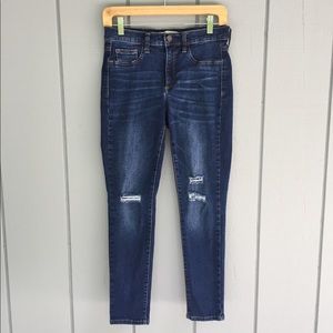 Gap destructed easy legging ankle skinny jeans